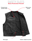 Lowrider Perforated Men's Leather Vest