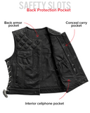 Bonnie Perforated Women's Motorcycle Leather Vest