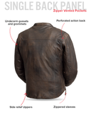 Rocky Men's Motorcycle Leather Jacket