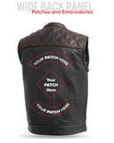 Downside Men's Motorcycle Leather Vest
