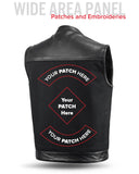 49/51 Vest Motorcycle Leather Canvas Vest