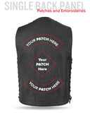 Gun Slinger Men's Motorcycle Western Style Leather Vest