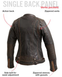 Electra - Women's Motorcycle Leather Jacket