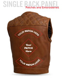 Timber Men's motorcycle leather vest (limited edition)