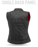 Jessica Perforated Women's Motorcycle Leather Vest
