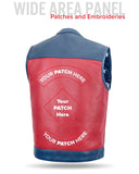 Patriot Rebel Men's Motorcycle Leather Vest