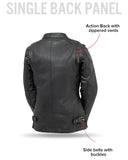 Jewel - Women's Motorcycle Leather Jacket