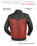 Redstrike Men’s Motorcycle Leather Jacket