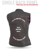 Jessica Women's  Motorcycle Leather Vest - Pink - Limited Edition