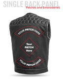 Hornet Perforated Men's Club Style Leather Vest