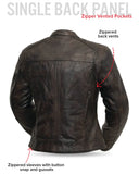 Trickster Womens Motorcycle Leather Jacket