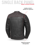 Cinder Men's Cafe Style Leather Jacket