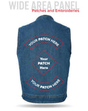 Havoc Men's Denim Motorcycle Vest