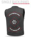 No Rival - Men's Motorcycle Leather Vest