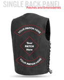Deadwood Men's Motorcycle Western Style Leather Vest