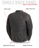 Grand Prix - Men's Leather Motorcycle Jacket
