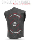 Raceway - Men's Motorcycle Perforated Leather Vest