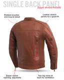 Crusader Men's Motorcycle Leather Jacket
