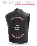Lowrider Men's Motorcycle Leather Vest