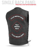 Venom Men's Motorcycle Leather Vest