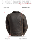 Wrath Men's Motorcycle Leather Jacket
