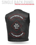 Lowside Men's Perforated Motorcycle Leather Vest