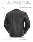 Rocky Men's Motorcycle Leather Jacket