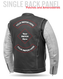 Vincent Men's Cafe Style Leather Jacket