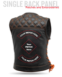 Bonnie Perforated Women's Motorcycle Leather Vest