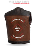 Lowside Rider Men's Motorcycle Leather Vest