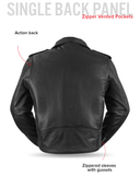 Superstar Men's Motorcycle Leather Jacket