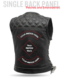 Bonnie Perforated Women's Motorcycle Leather Vest