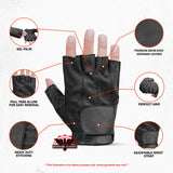 Men's Tough Deer Skin Fingerless Glove