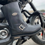 Engineer - Mens Motorcycle Biker Leather Boots