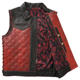 Kingsnake Men’s Motorcycle Leather Vest