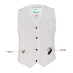 Women's Denim Classic Plain Sides Vest