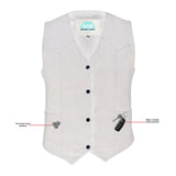 Women's Denim Classic Plain Sides Vest