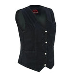 Women's Denim Classic Plain Sides Vest