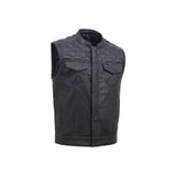 Downside Men's Motorcycle Leather Vest