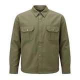 Sargeant - Men's armored Motorcycle Flannel Shirt (Green)