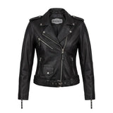 Lola - Women's Premium Leather Motorcycle Jacket