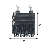 Sleek Cowhide Women’s Clip on Bag