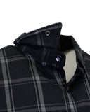 The "Silent Night" Black & Grey Flannel (Hidden Snap Collars)