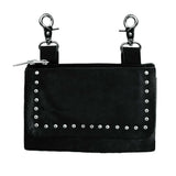Ladies Cowhide Leather Clip-On Bag