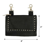 Ladies Cowhide Leather Clip-On Bag