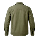 Sargeant - Men's armored Motorcycle Flannel Shirt (Green)