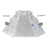 Women's Gray Single Back Panel Concealed Carry Vest