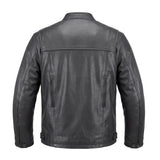 Black Iron - Men's Motorcycle Leather Jacket