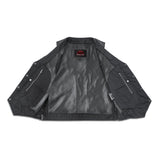 Men's Line Ranger Multi-Pocket Motorcycle Vest - Black