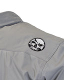 Micro-Perforated, Stretch Embroidered Button-Up